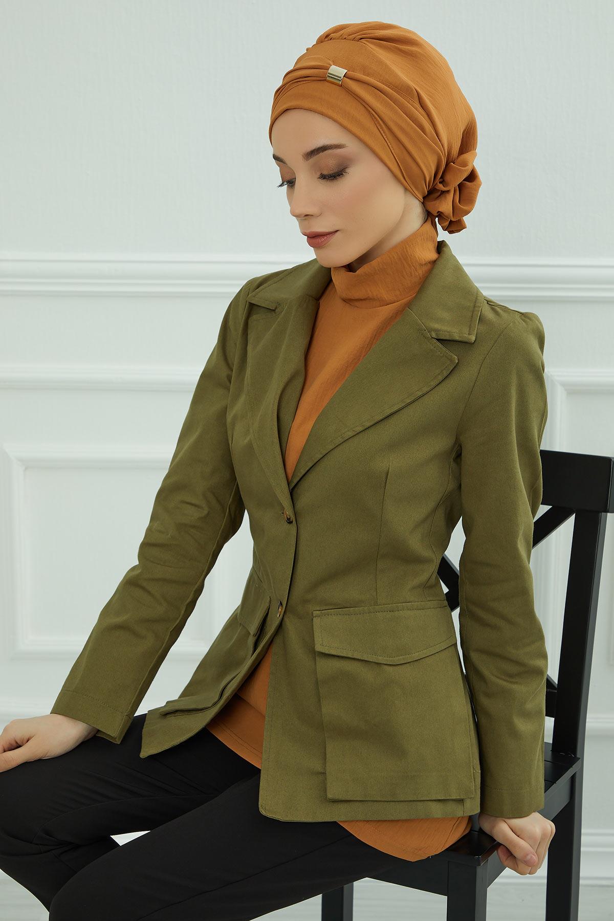 Aksesuarlı Hazır Türban,HT-95