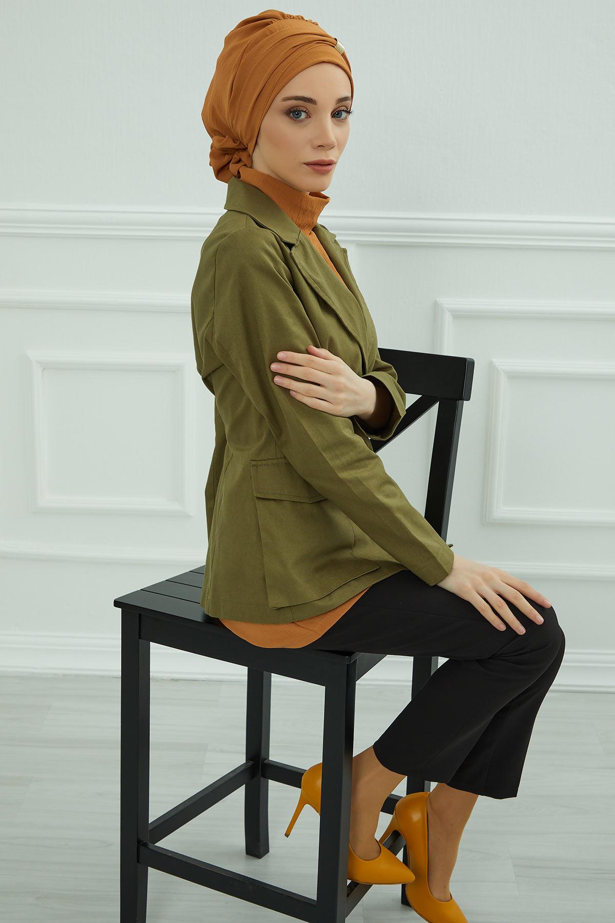 Aksesuarlı Hazır Türban,HT-95