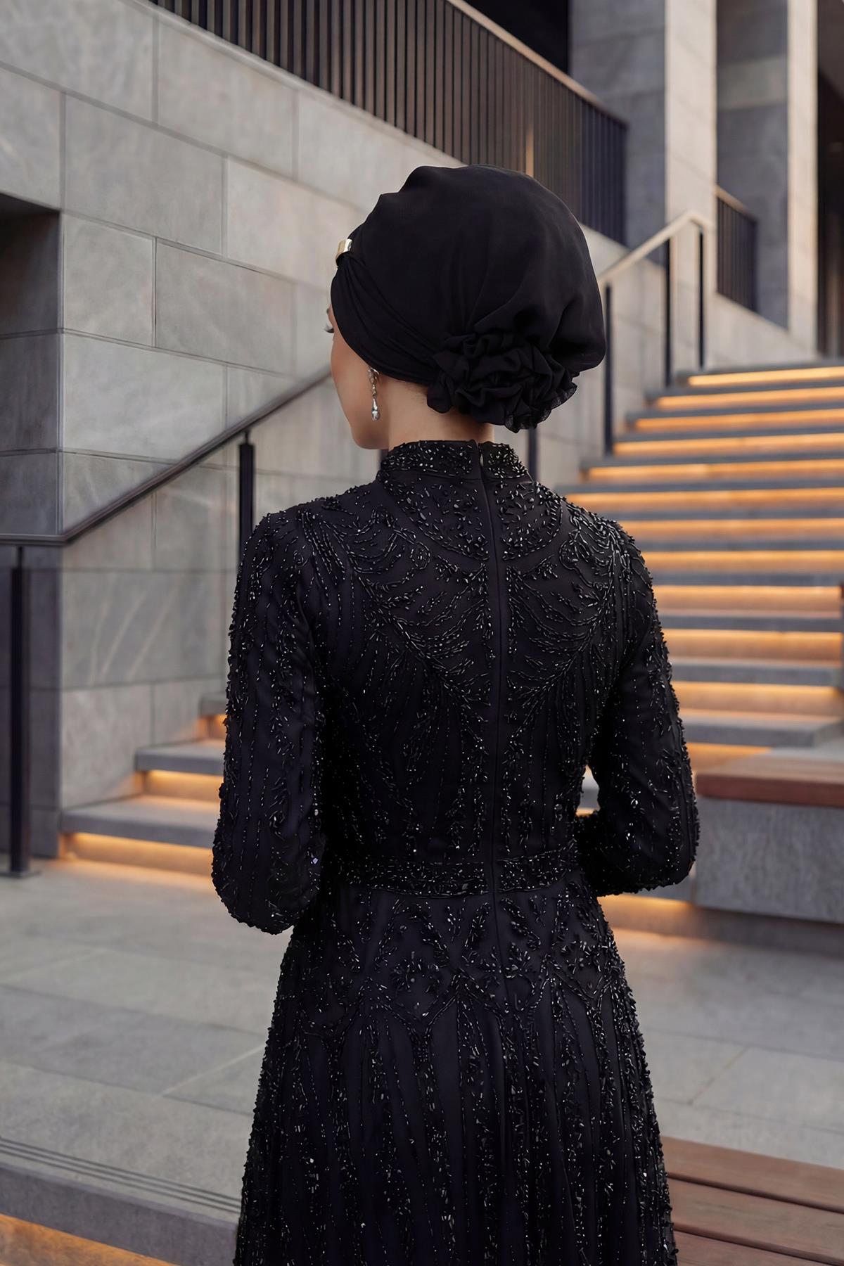 Aksesuarlı Şifon Hazır Türban,HT-95S,HT-95S