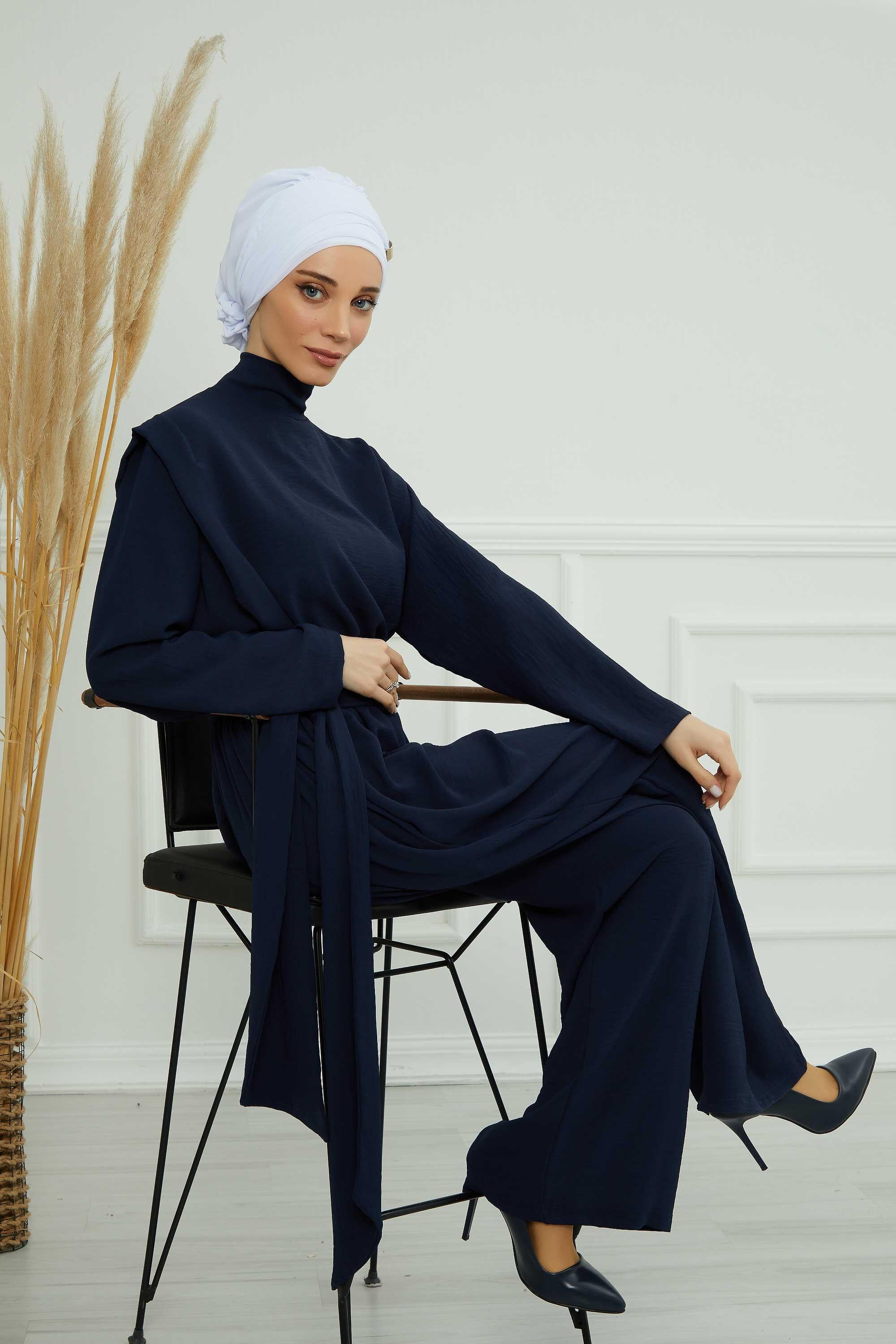 Aksesuarlı Şifon Hazır Türban,HT-95S,HT-95S