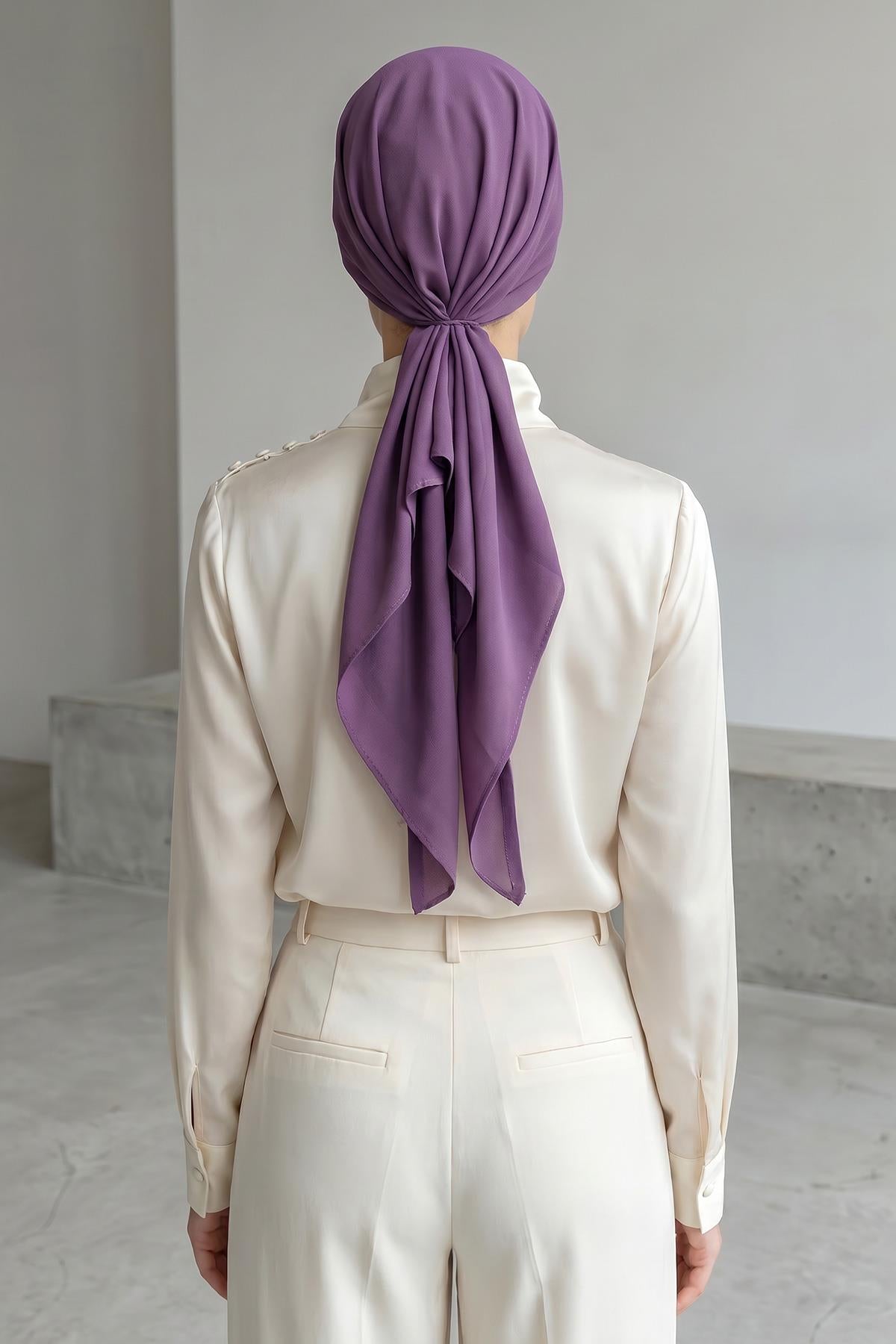 Bağlamalı Krep Bone Türban,B-101