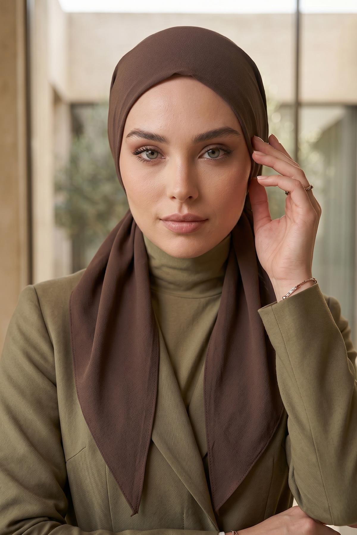 Bağlamalı Krep Bone Türban,B-101