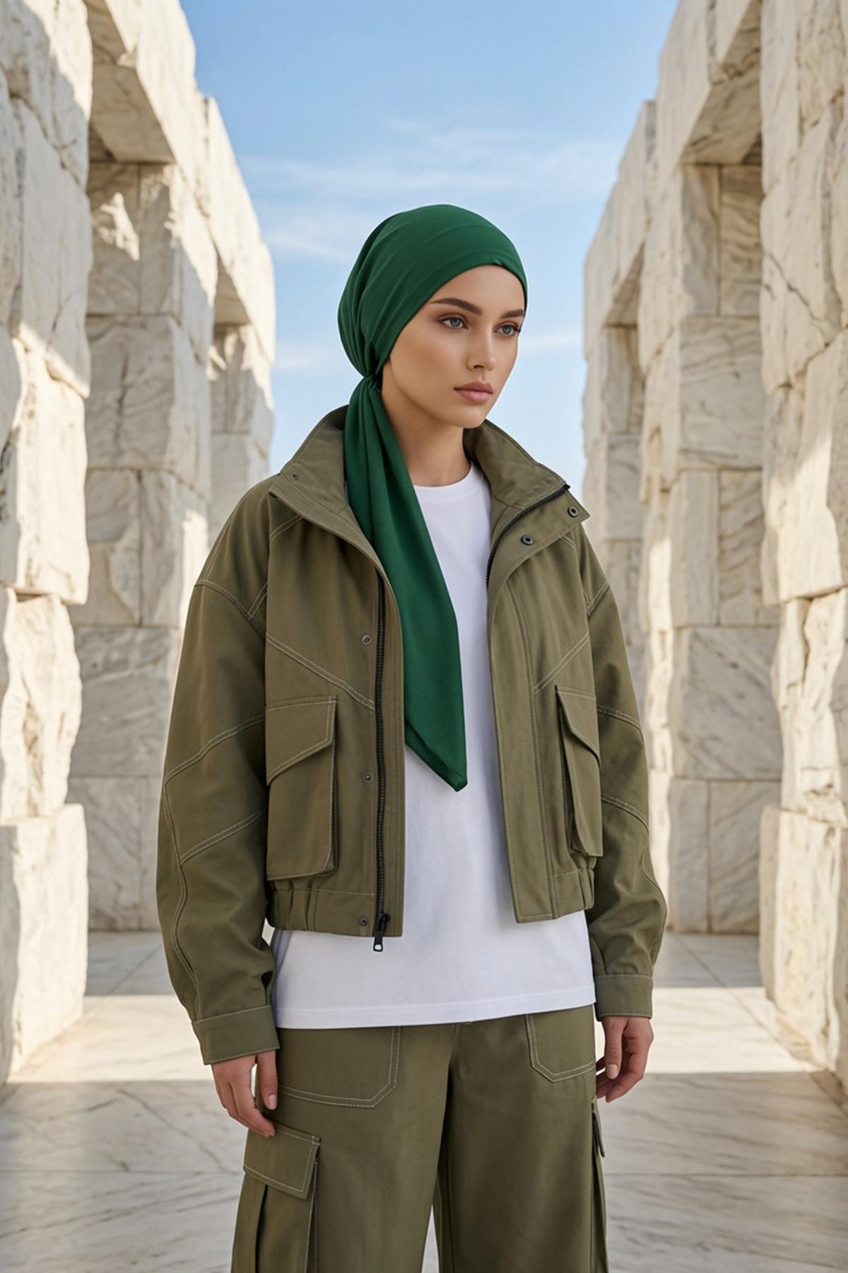 Bağlamalı Krep Bone Türban,B-101