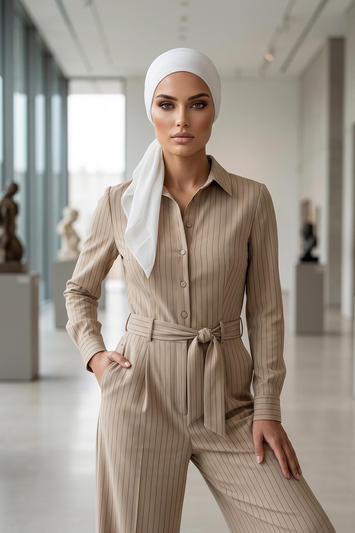 Bağlanabilir Kaymaz Penye İçli Şifon Bone,B-97