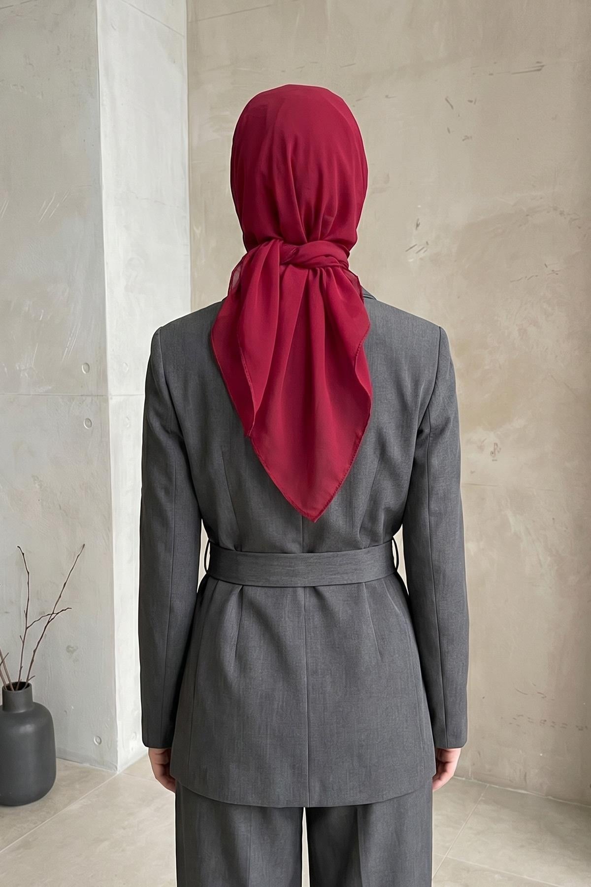 Bağlanabilir Kaymaz Penye İçli Şifon Bone,B-97