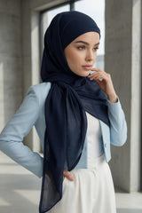 Bağlanabilir Kaymaz Penye İçli, Şifon Şal,PS-61