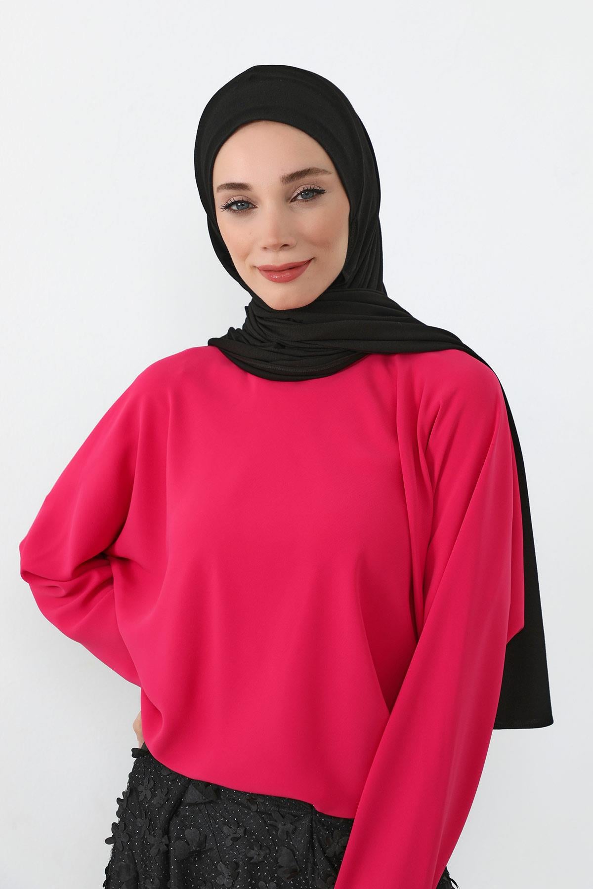 Boynu Kapatan Ninja Boneli Pratik Penye Şal,PS-59
