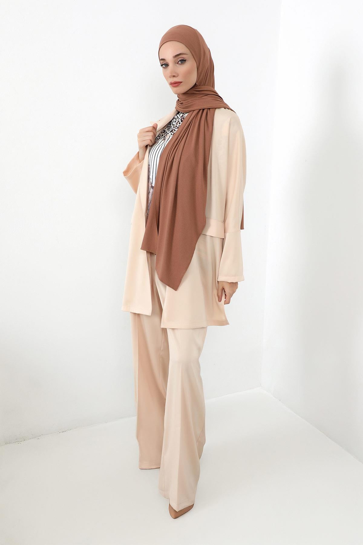 Boynu Kapatan Ninja Boneli Pratik Penye Şal,PS-59