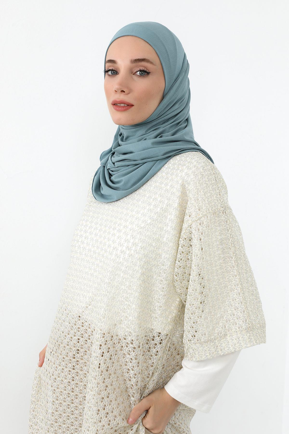 Boynu Kapatan Ninja Boneli Pratik Penye Şal,PS-59