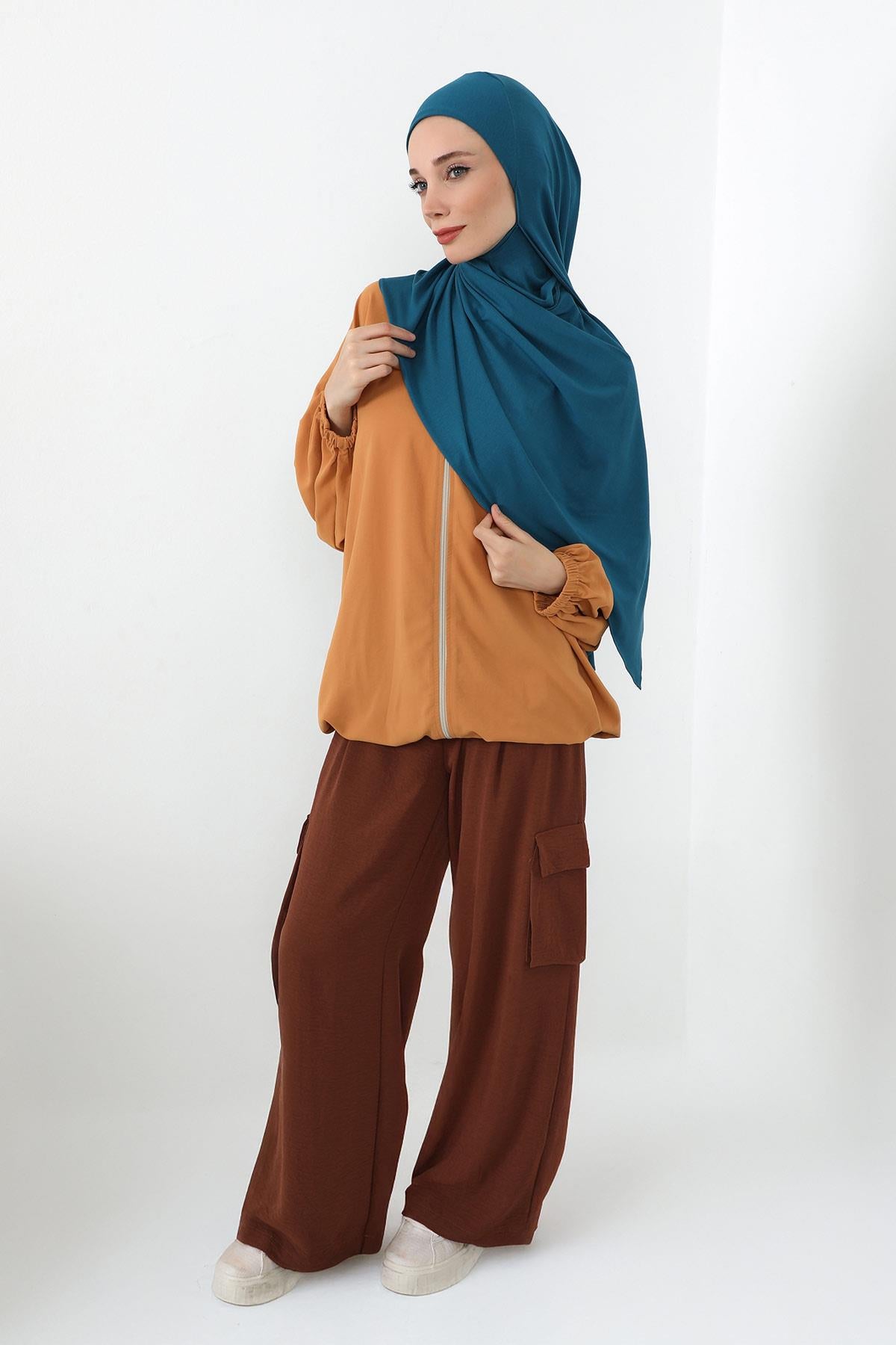 Boynu Kapatan Ninja Boneli Pratik Penye Şal,PS-59