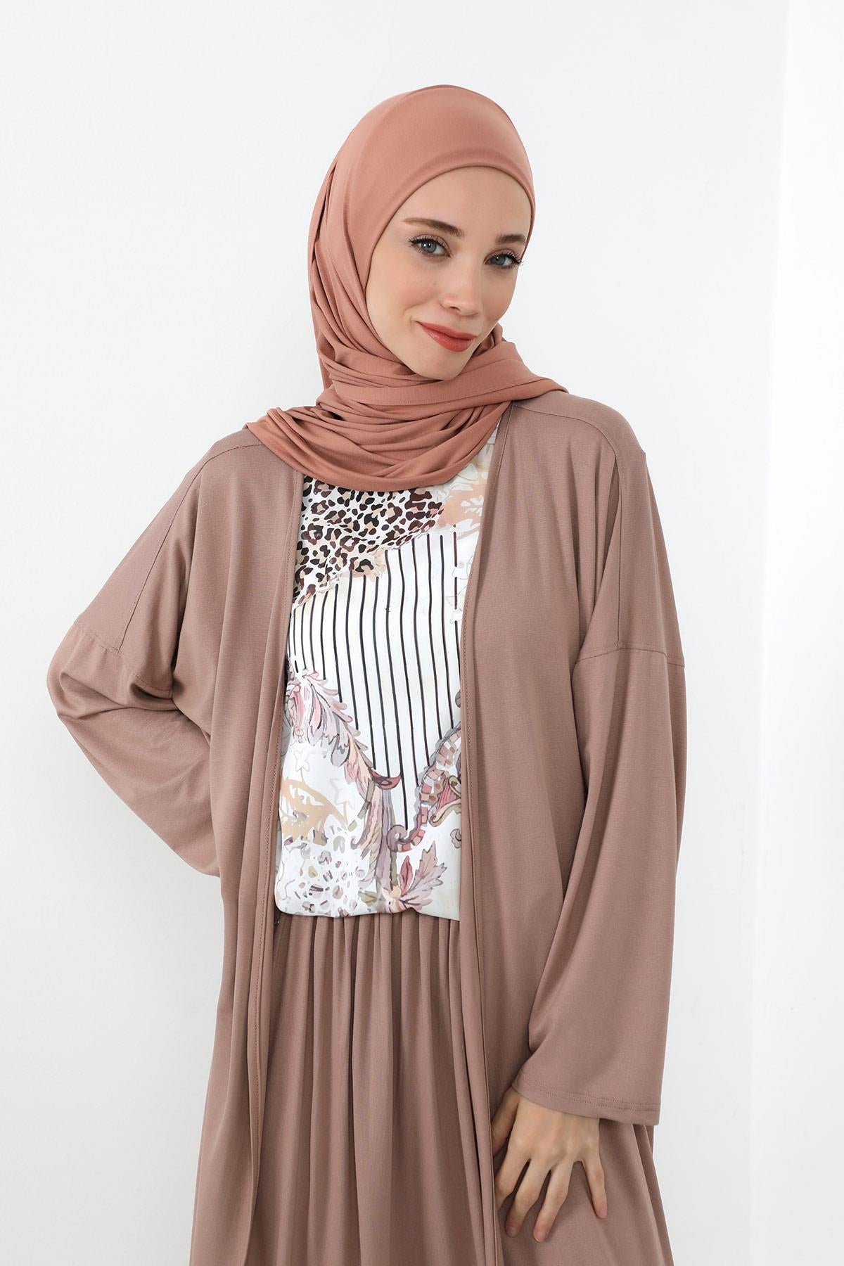 Boynu Kapatan Ninja Boneli Pratik Penye Şal,PS-59