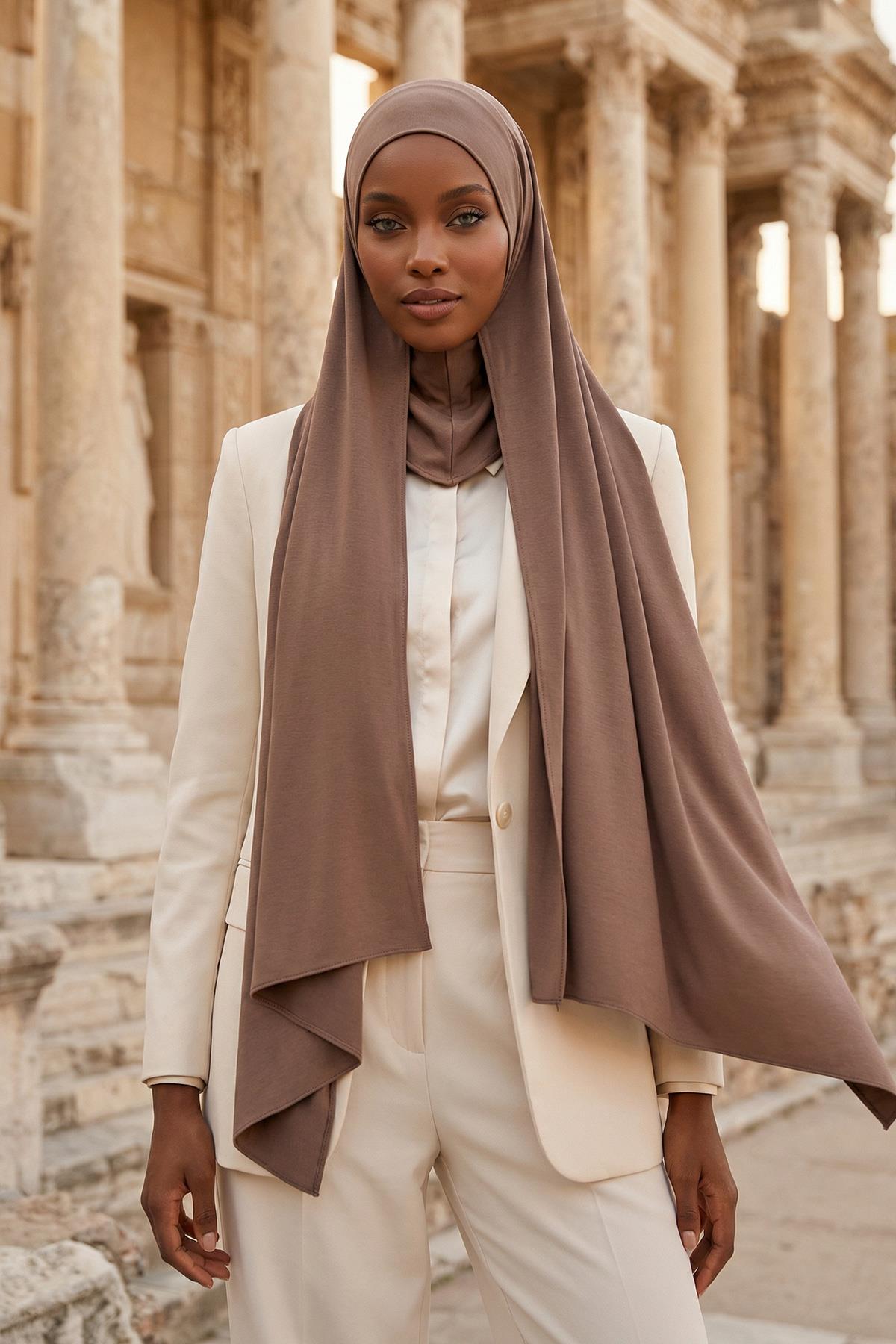 Boynu Kapatan Ninja Boneli Pratik Penye Şal,PS-59