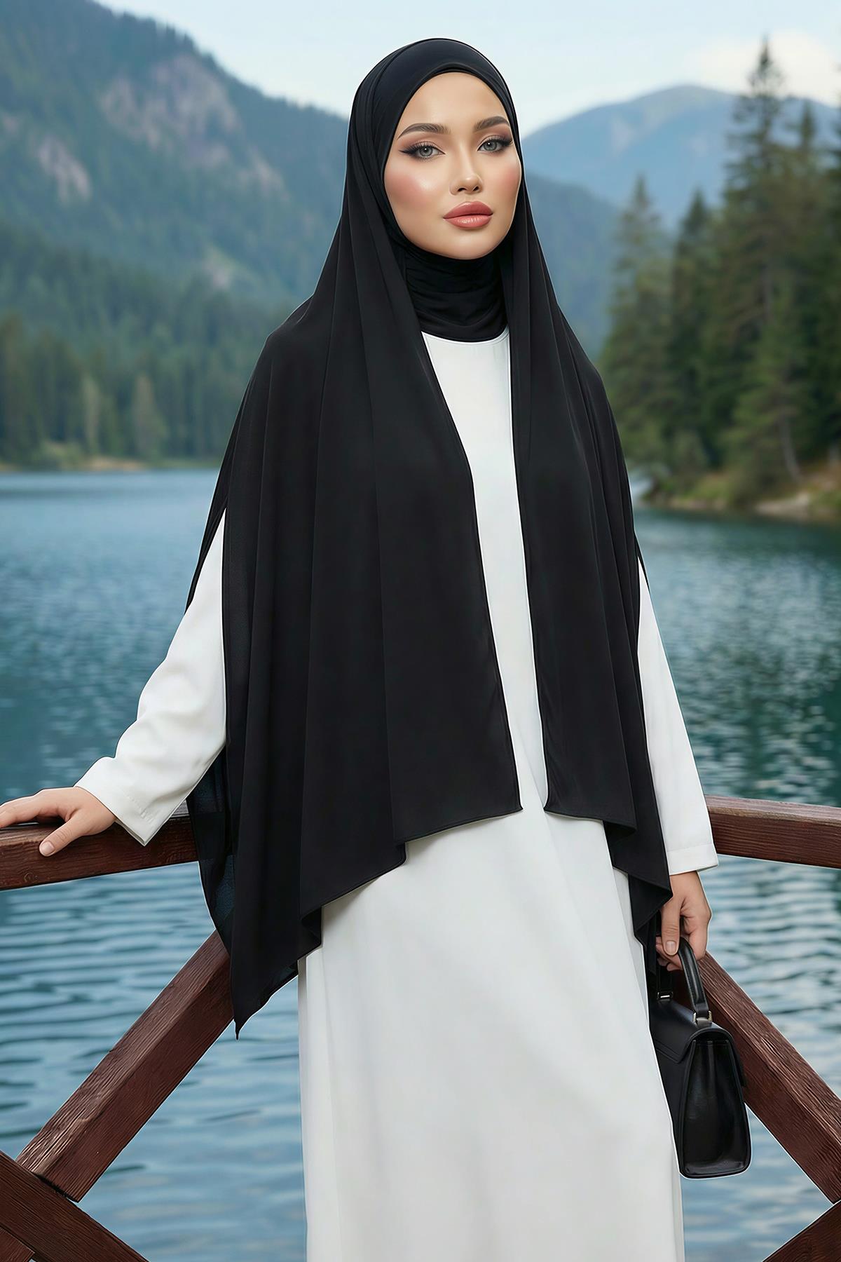 Boynu Kapatan Ninja Boneli Pratik Penye Şal,PS-59