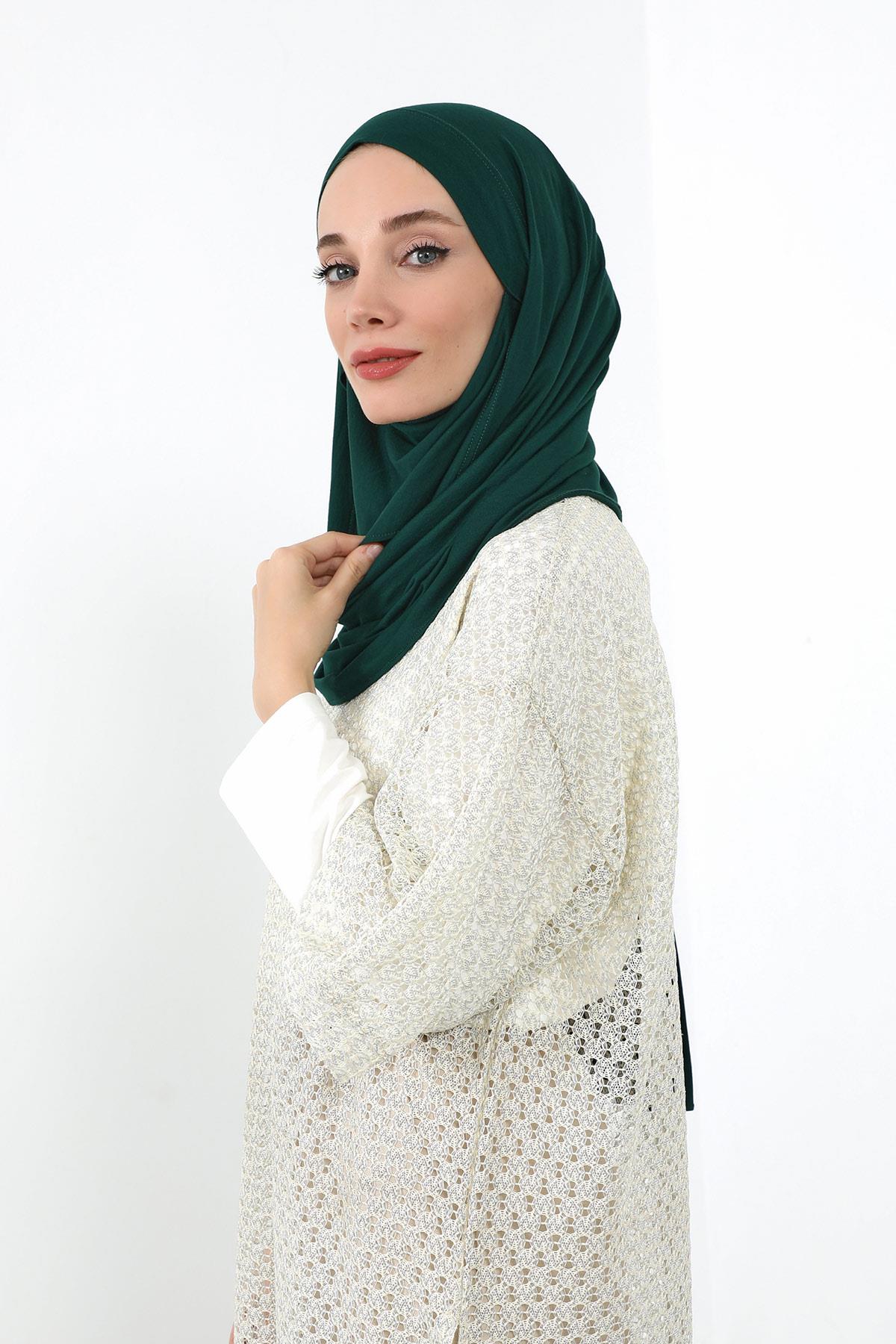 Boyun Kapatan Peçe Özellikli Penye Boneli Şal,PS-58