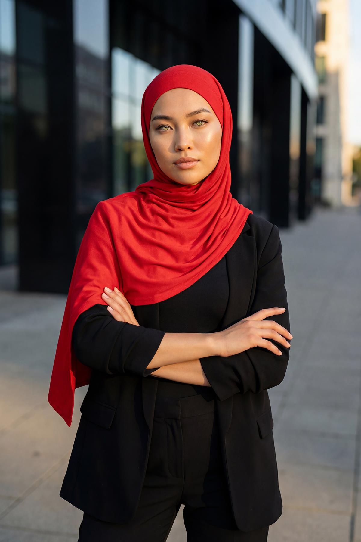 Boyun Kapatan Peçe Özellikli Penye Boneli Şal,PS-58