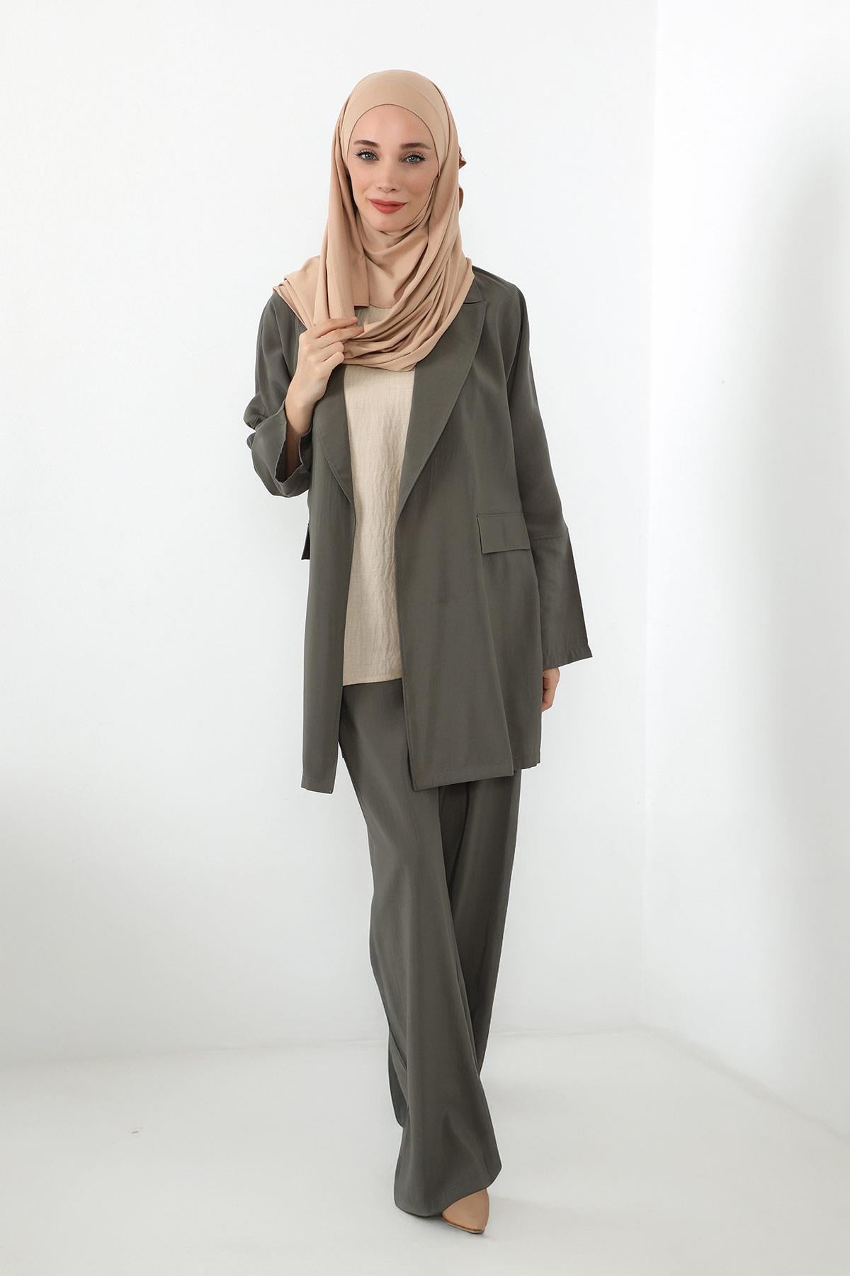 Boyun Kapatan Peçe Özellikli Penye Boneli Şal,PS-58