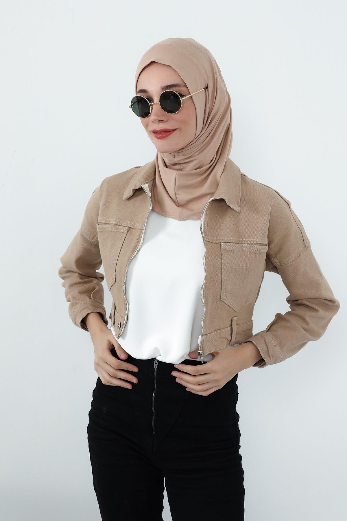 Boyun Kapatıcı Özellikli ve Kulaklık Girişli Penye Bone,B-94