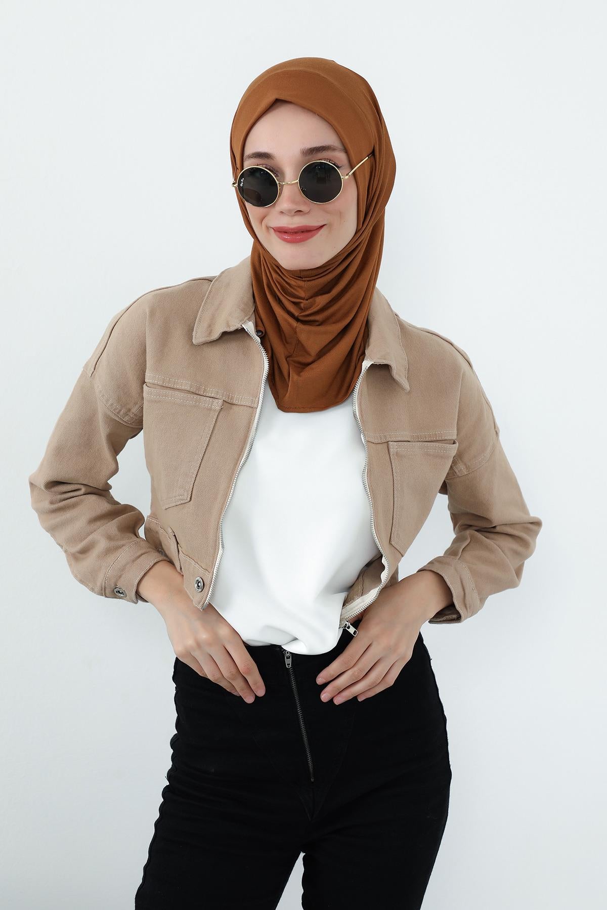 Boyun Kapatıcı Özellikli ve Kulaklık Girişli Penye Bone,B-94