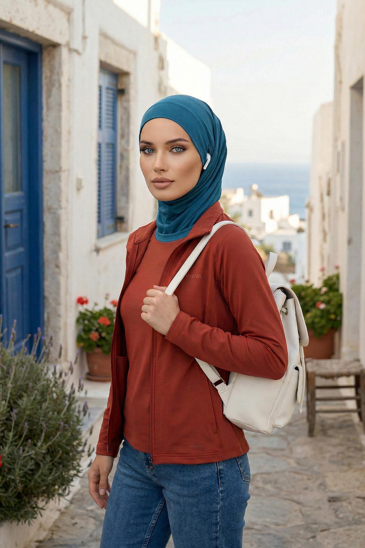 Boyun Kapatıcı Özellikli ve Kulaklık Girişli Penye Bone,B-94