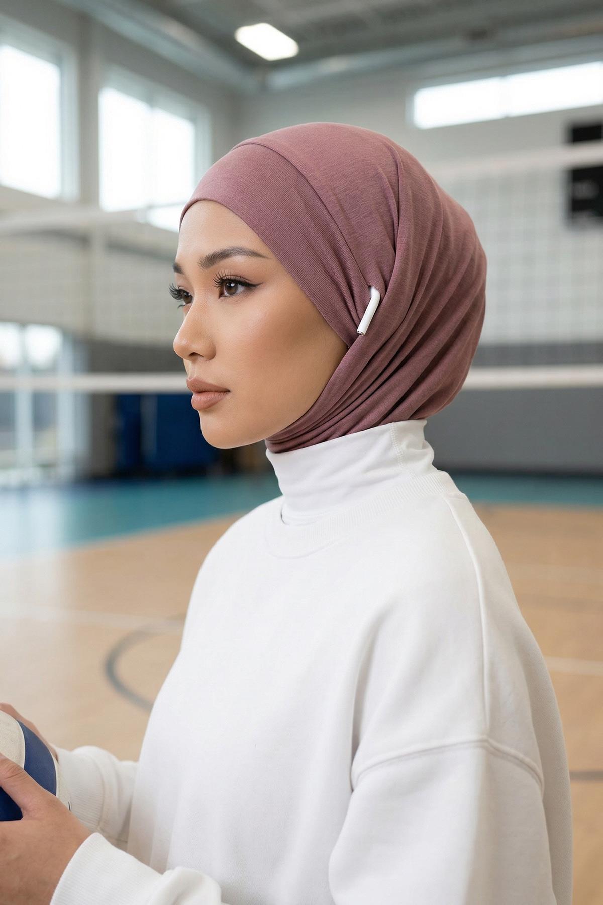 Boyun Kapatıcı Özellikli ve Kulaklık Girişli Penye Bone,B-94