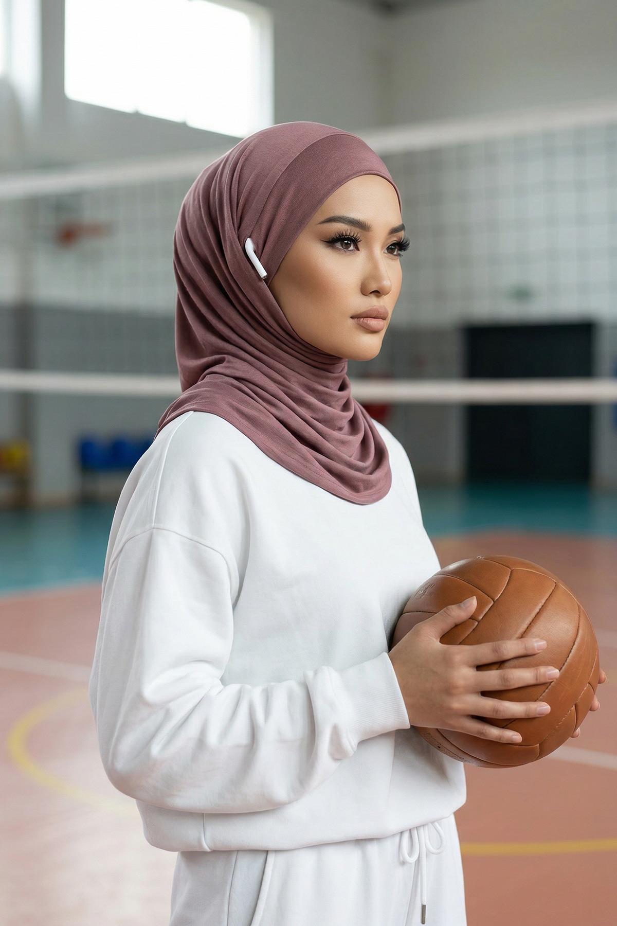 Boyun Kapatıcı Özellikli ve Kulaklık Girişli Penye Bone,B-94