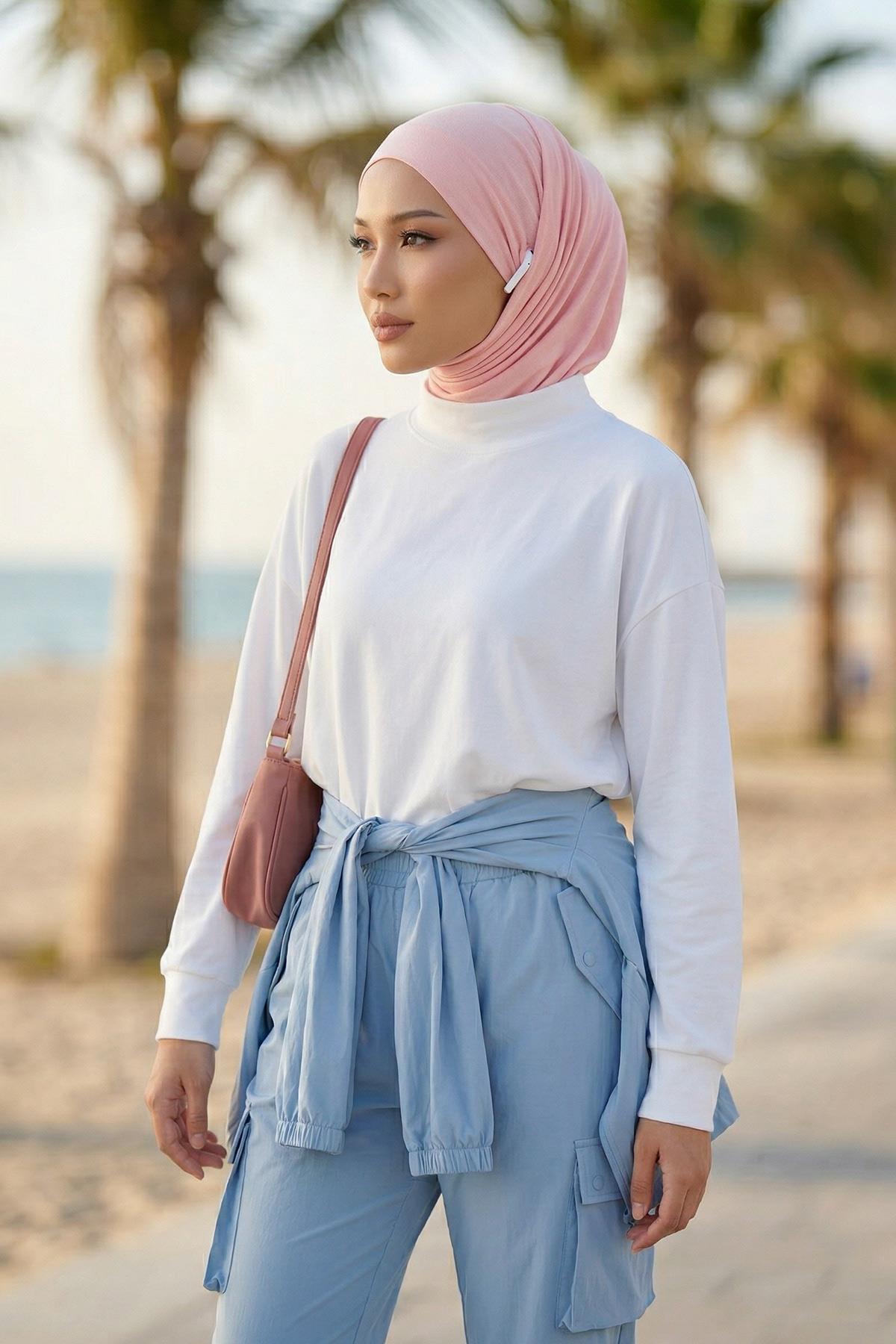 Boyun Kapatıcı Özellikli ve Kulaklık Girişli Penye Bone,B-94