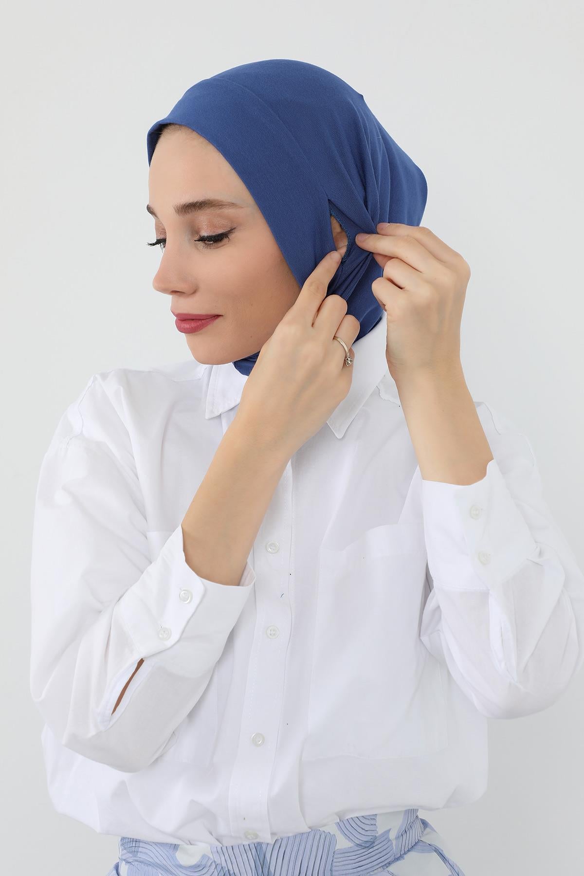 Boyun Kapatıcı Özellikli ve Kulaklık Girişli Penye Bone,B-94