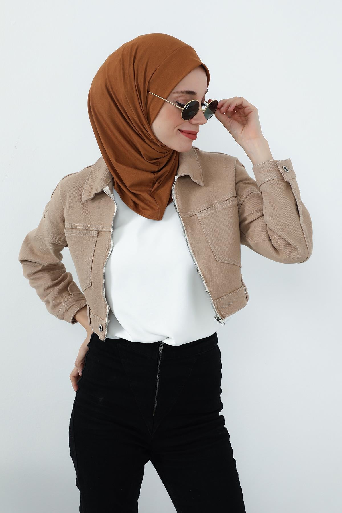 Boyun Kapatıcı Özellikli ve Kulaklık Girişli Penye Bone,B-94