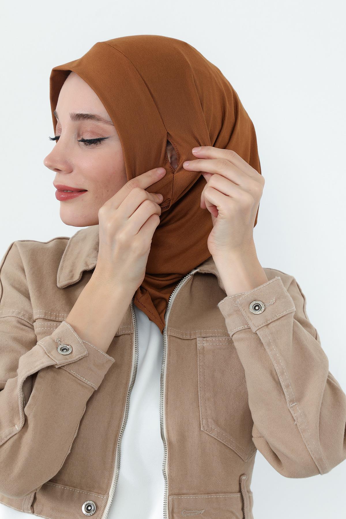 Boyun Kapatıcı Özellikli ve Kulaklık Girişli Penye Bone,B-94