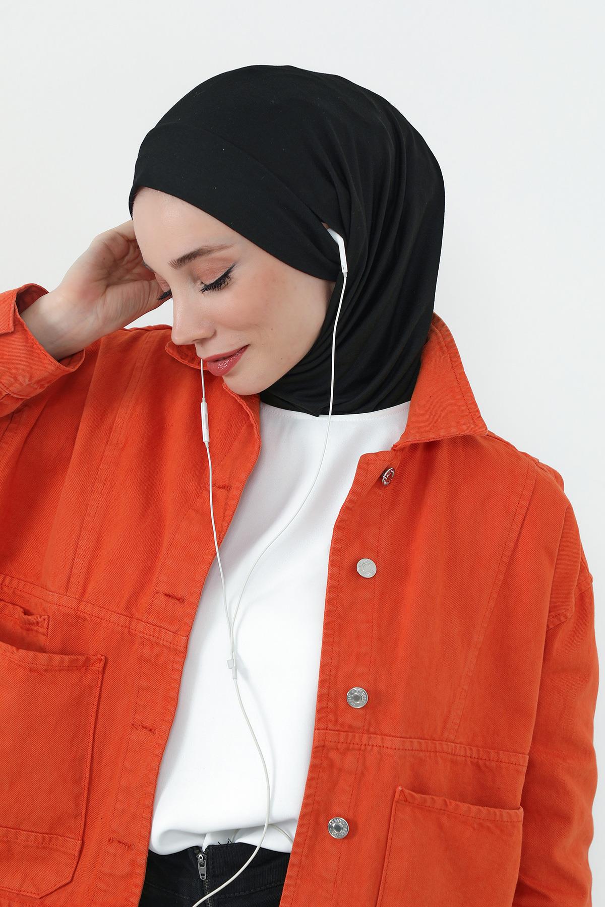 Boyun Kapatıcı Özellikli ve Kulaklık Girişli Penye Bone,B-94