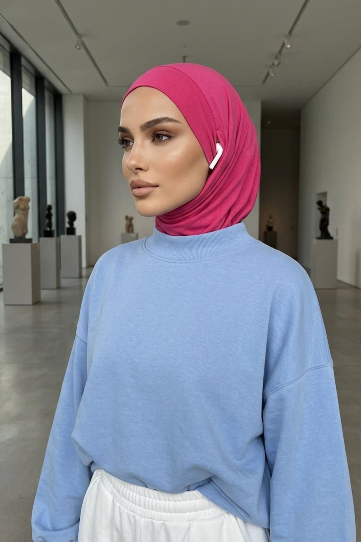 Boyun Kapatıcı Özellikli ve Kulaklık Girişli Penye Bone,BE-TG-B-94