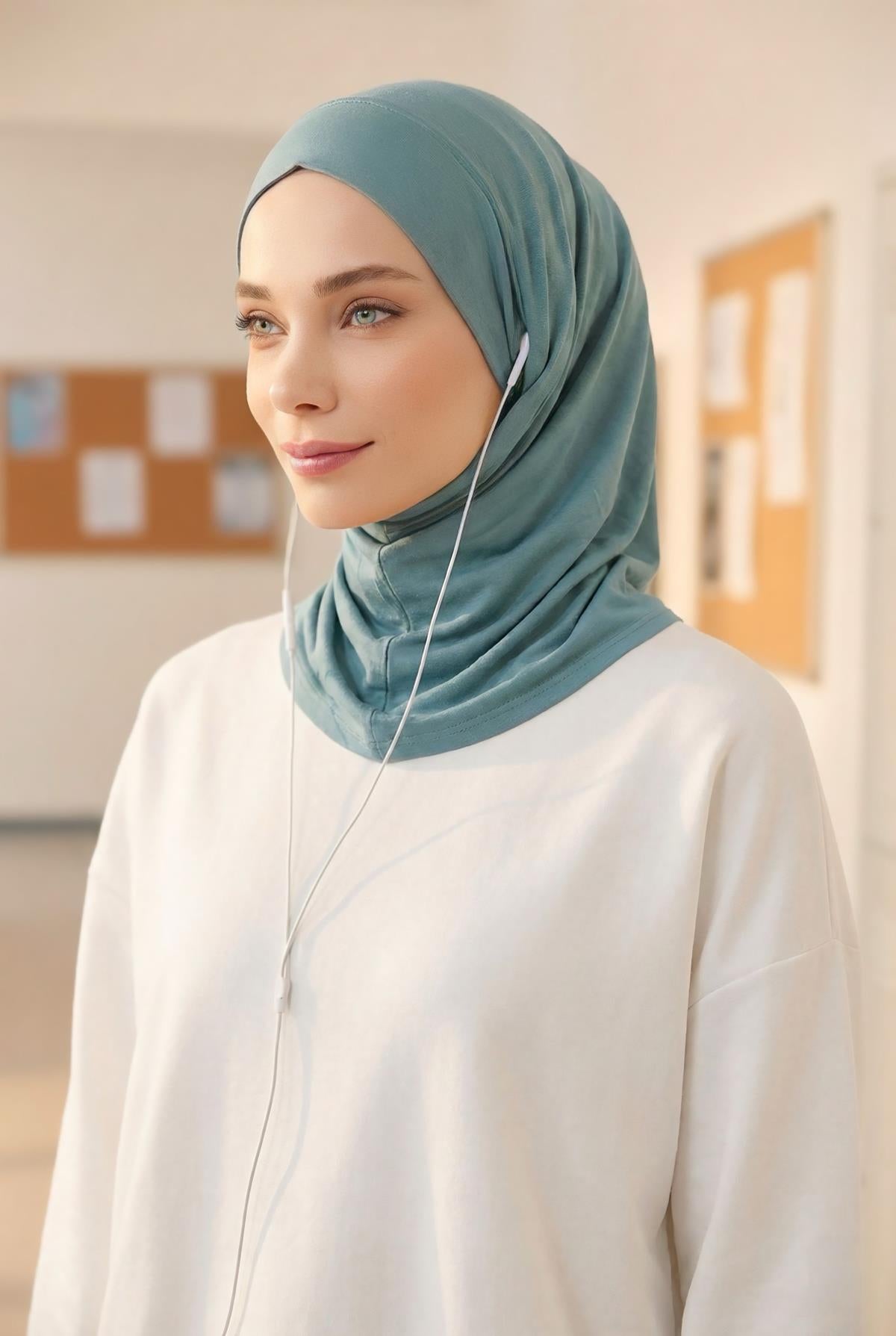 Boyun Kapatıcı Özellikli ve Kulaklık Girişli Penye Bone,BE-TG-B-94