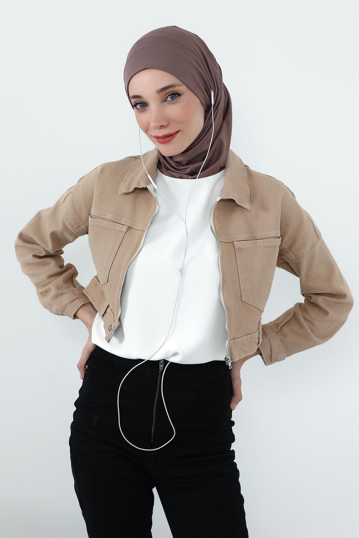 Boyun Kapatıcı Özellikli ve Kulaklık Girişli Penye Bone,BE-TG-B-94