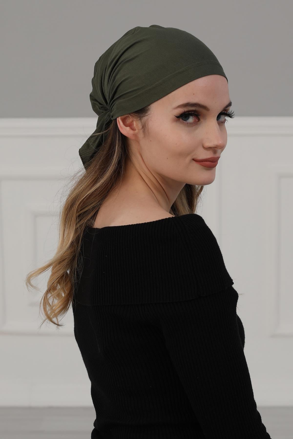 Büzgülü Penye Bandana,B-48