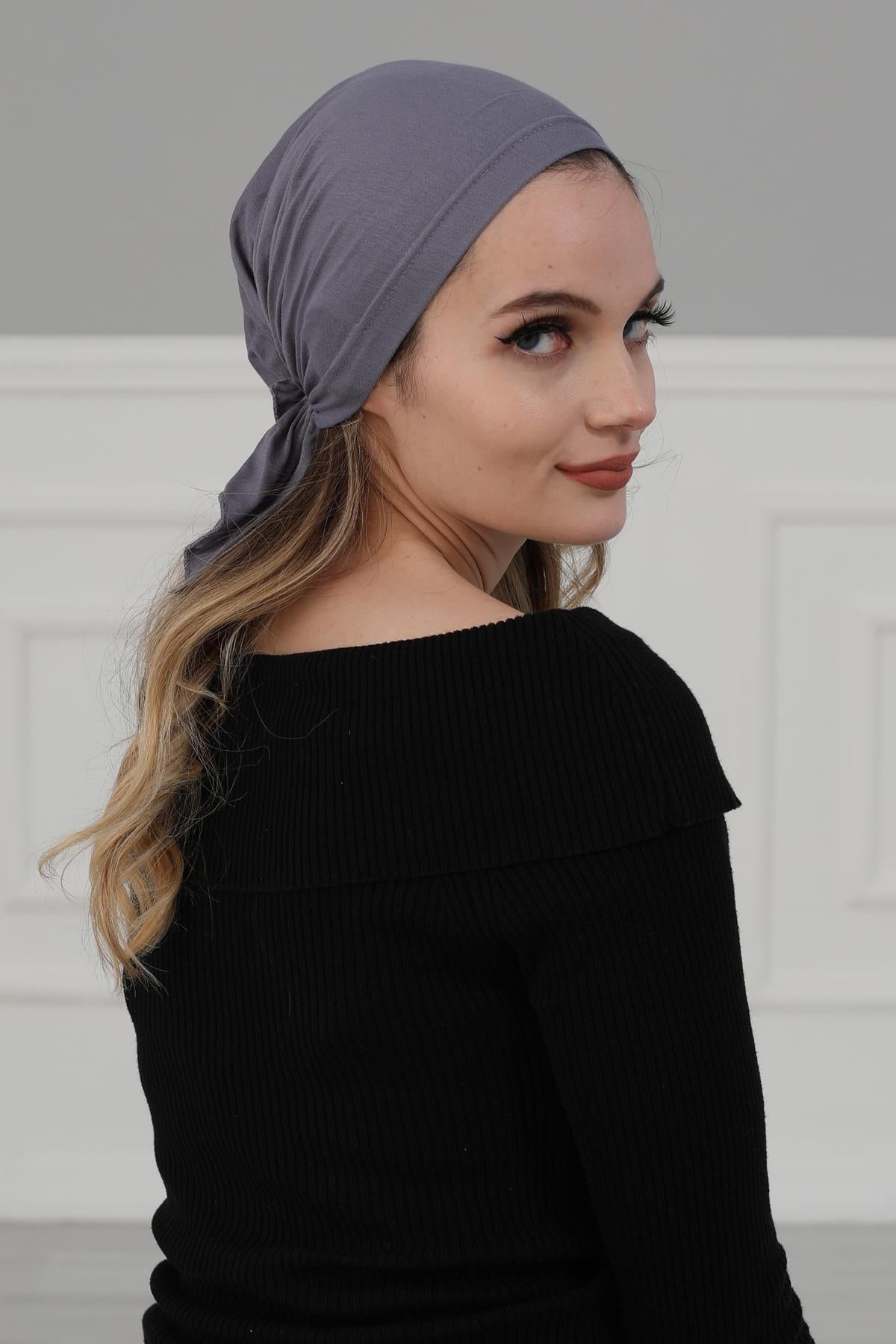 Büzgülü Penye Bandana,B-48