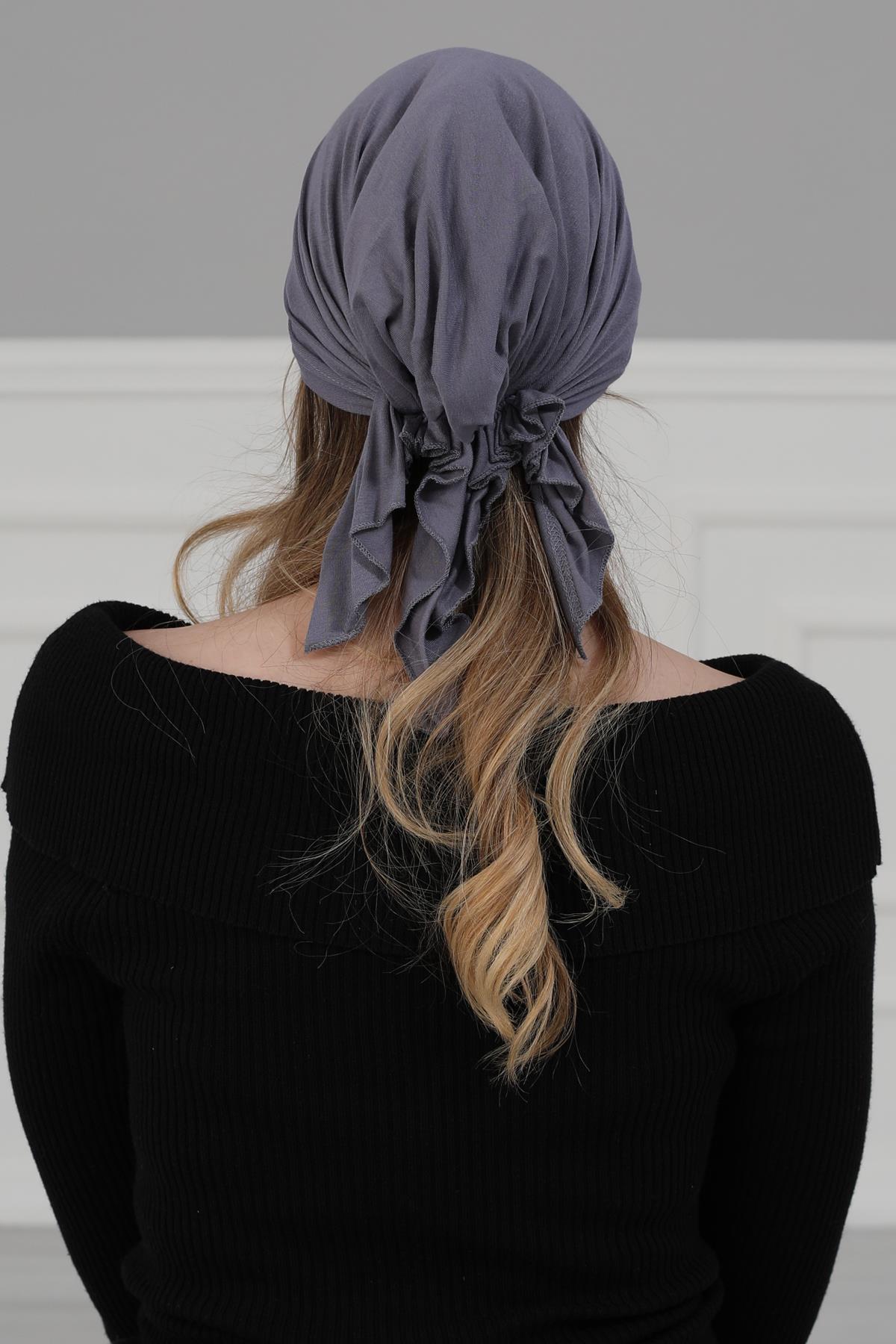 Büzgülü Penye Bandana,B-48