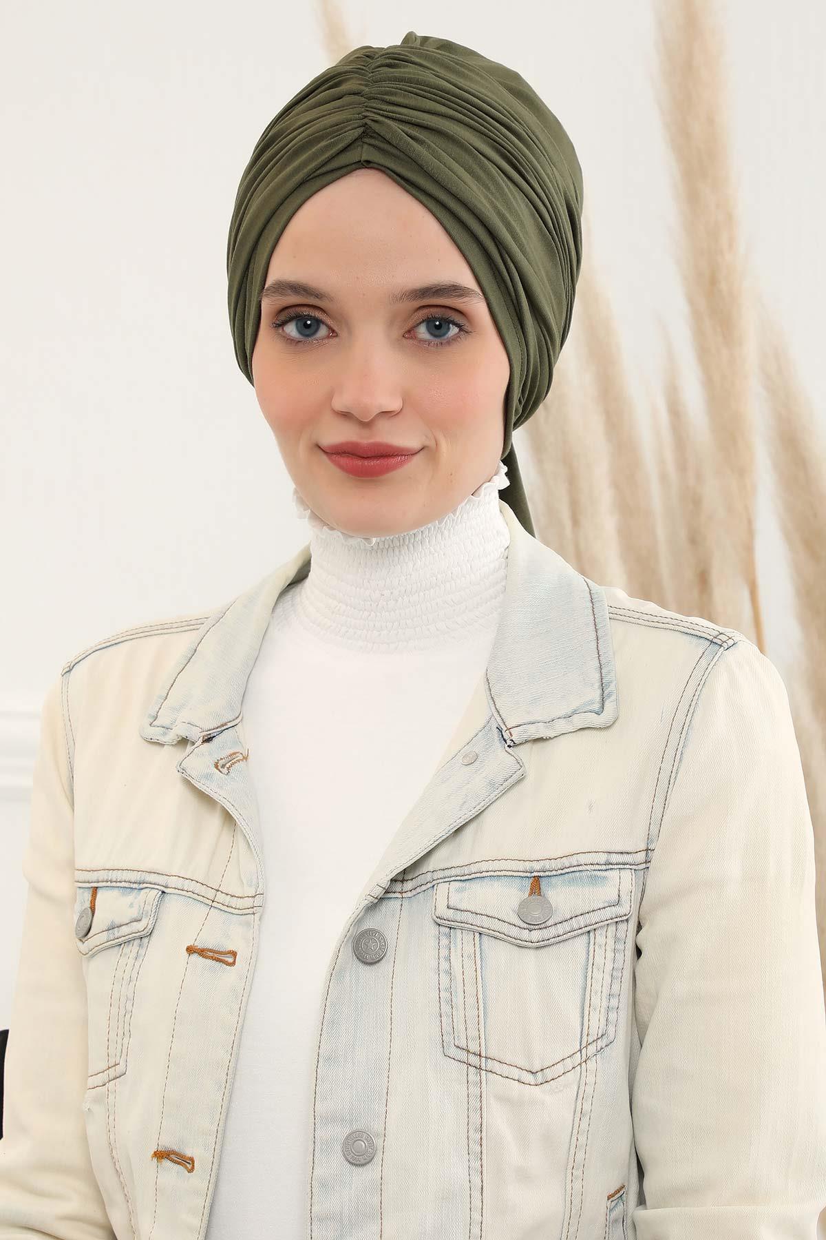 Büzgülü Penye Bone,B-1