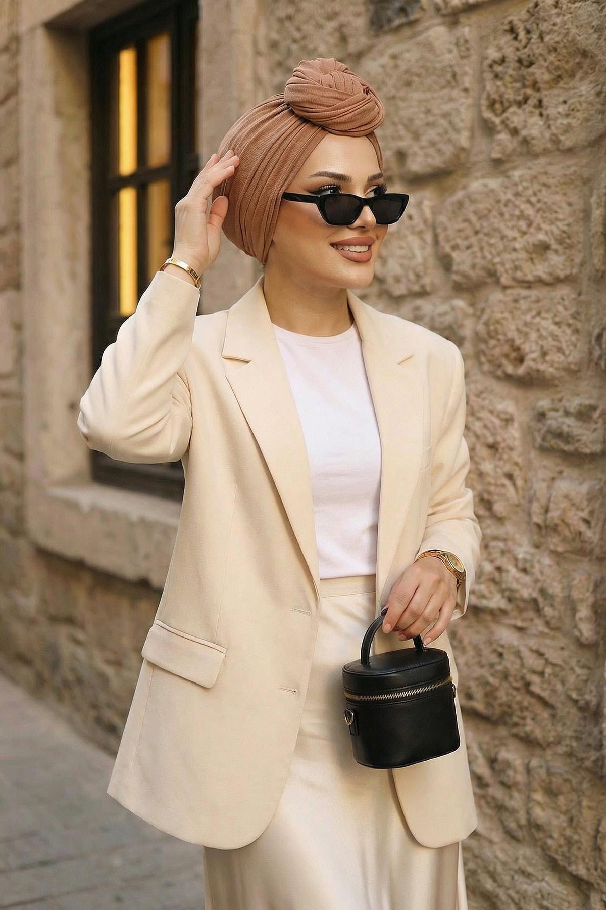 Büzgülü Penye Bone,B-1