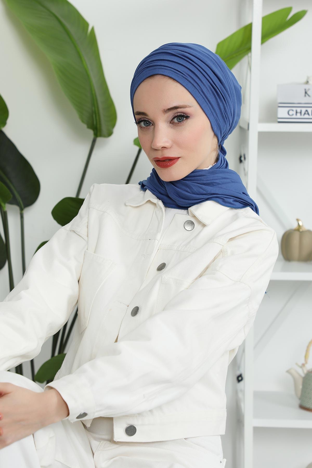 Büzgülü Penye Bone,B-1