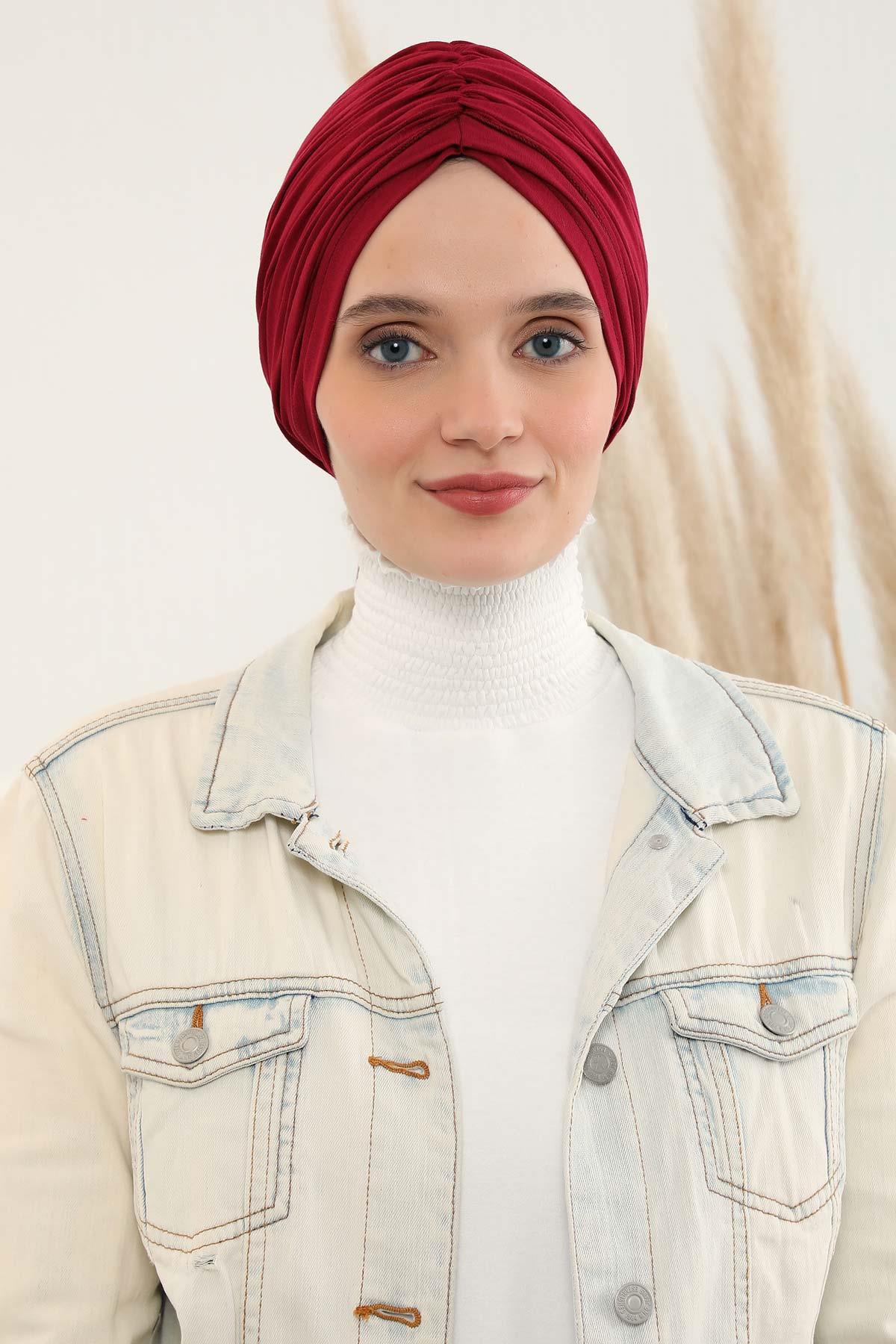 Büzgülü Penye Bone,B-1
