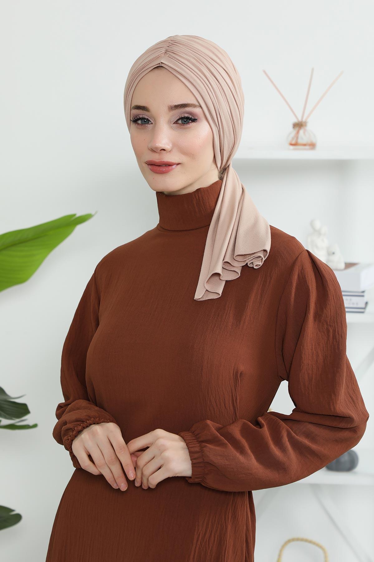 Büzgülü Penye Bone,B-1