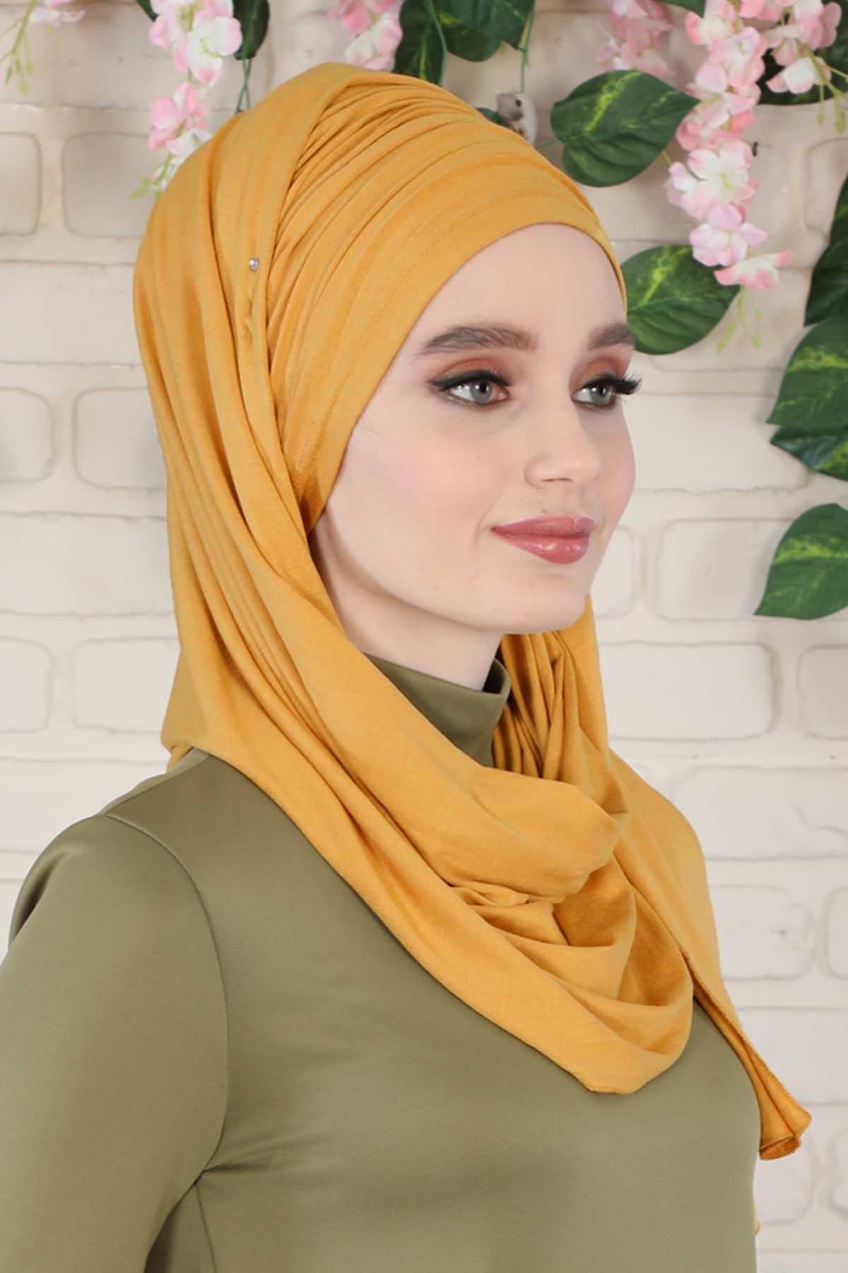 Büzgülü Penye Boneli Şal,BT-1