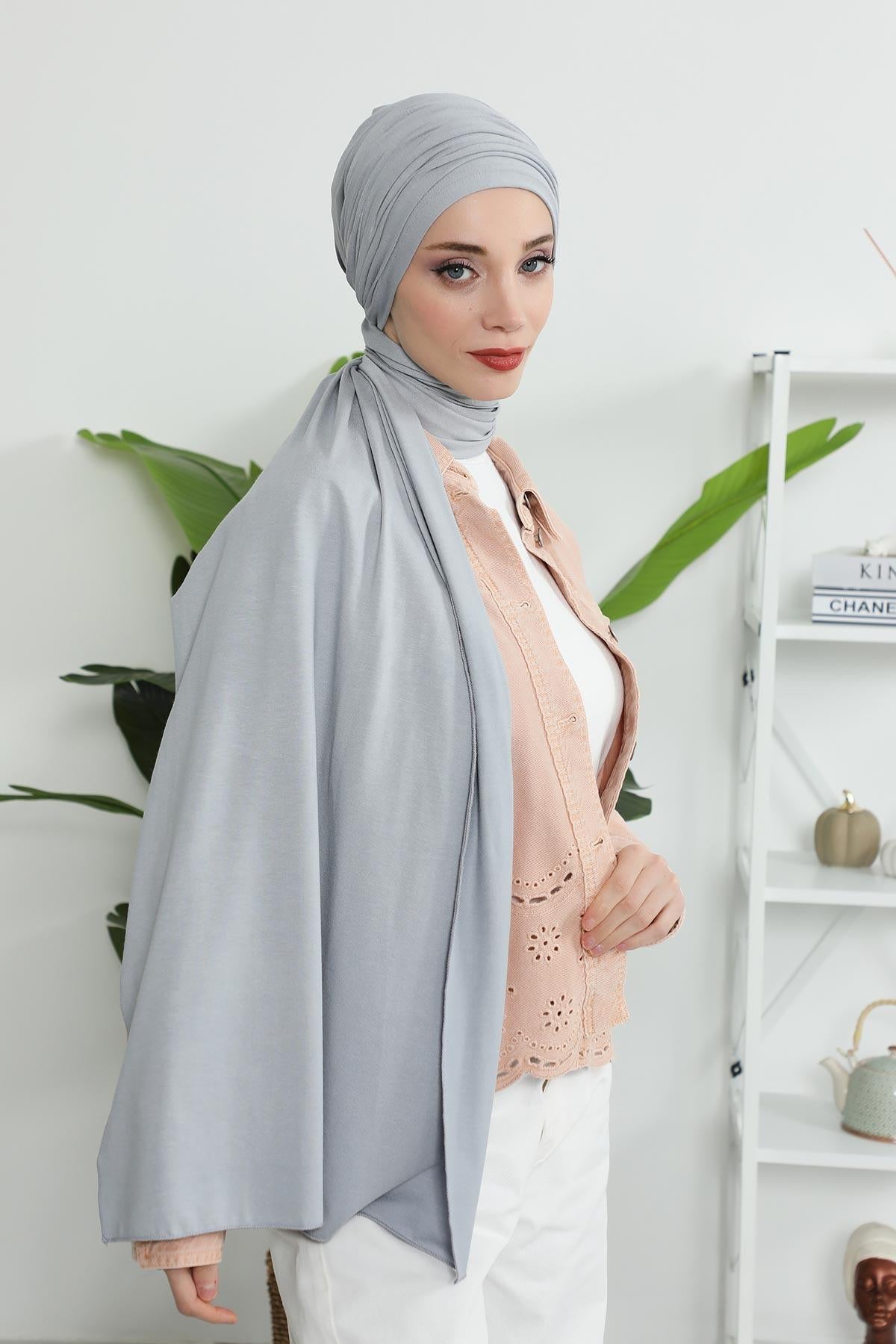 Büzgülü Penye Boneli Şal,BT-1