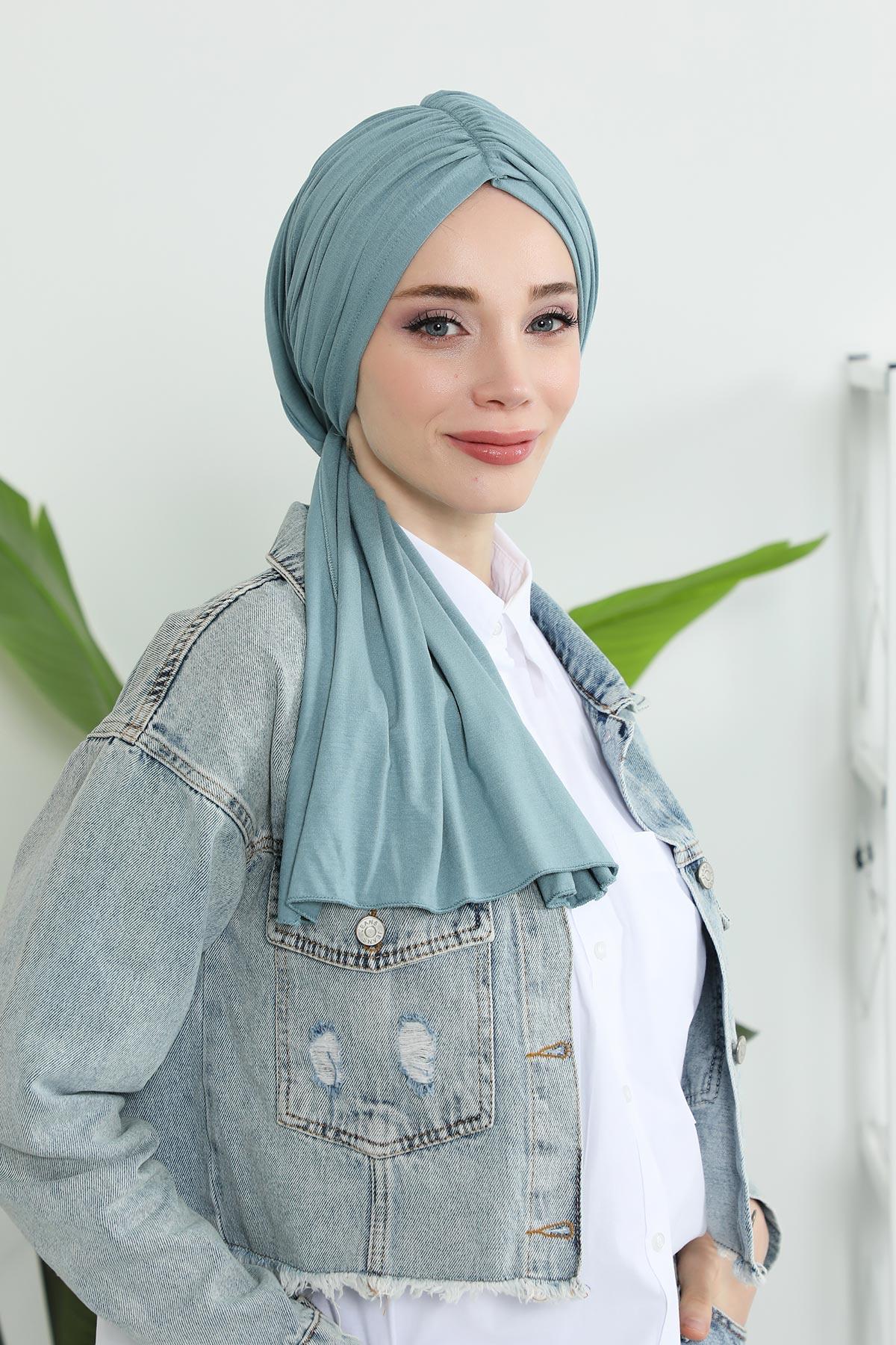 Büzgülü Penye Boneli Şal,BT-1