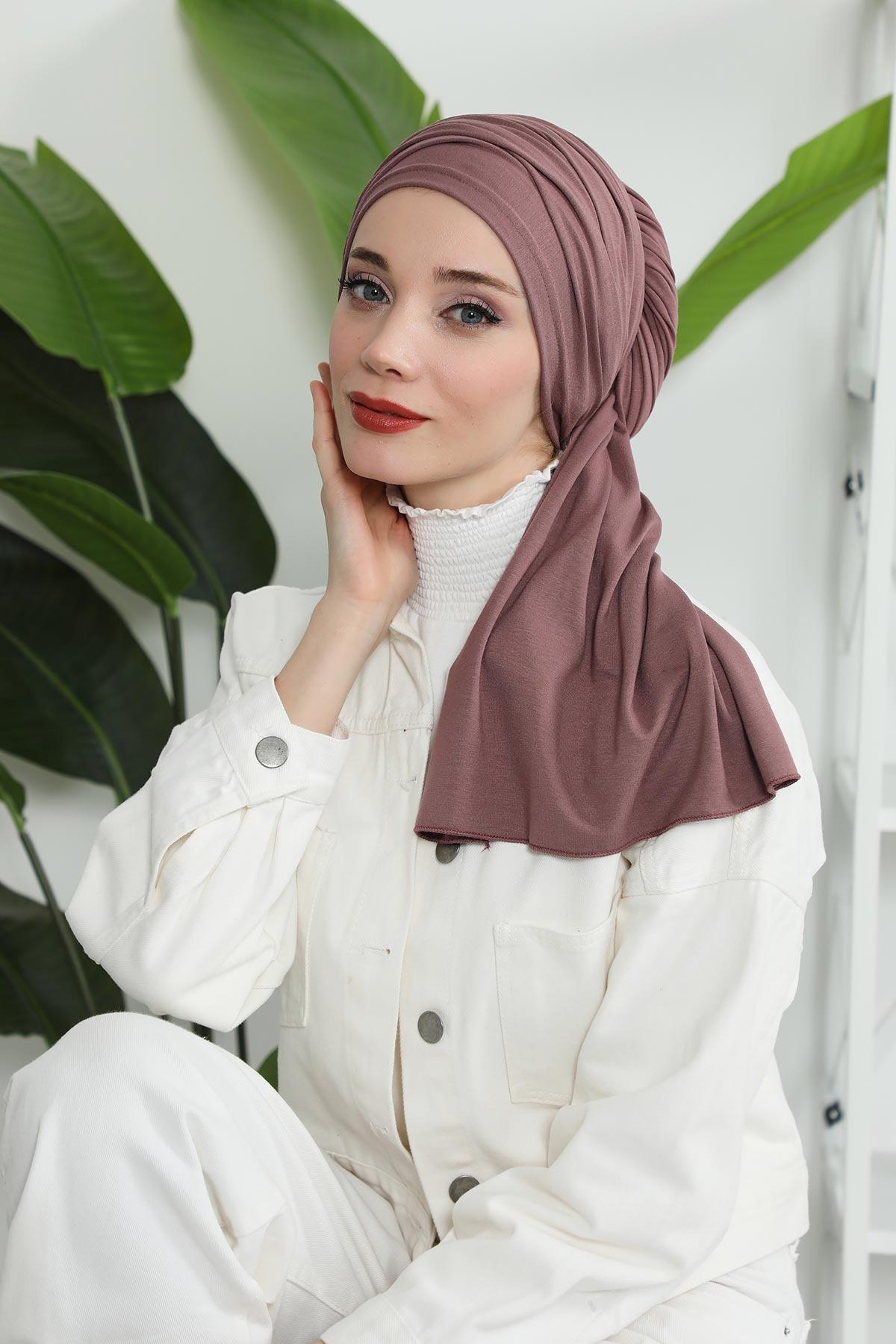 Büzgülü Penye Boneli Şal,BT-1