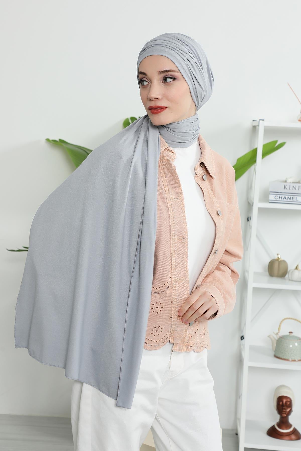 Büzgülü Penye Boneli Şal,BT-1