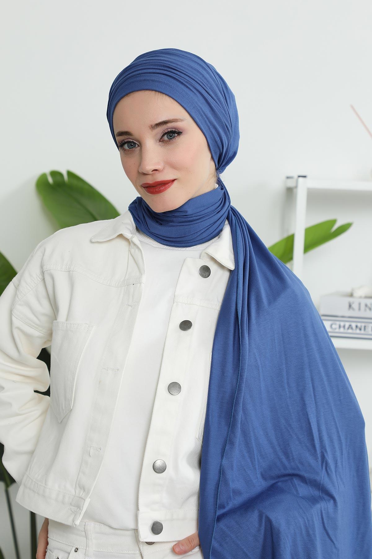 Büzgülü Penye Boneli Şal,BT-1