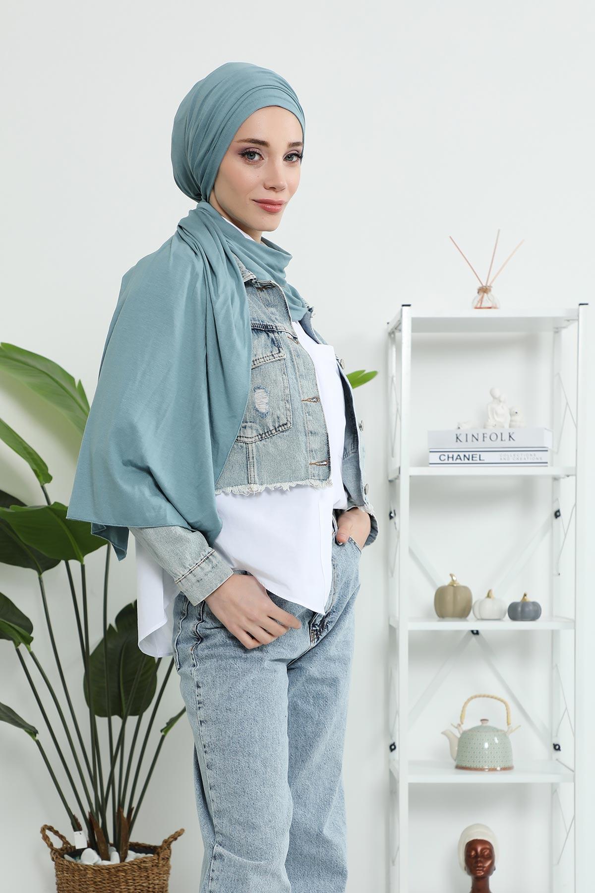 Büzgülü Penye Boneli Şal,BT-1