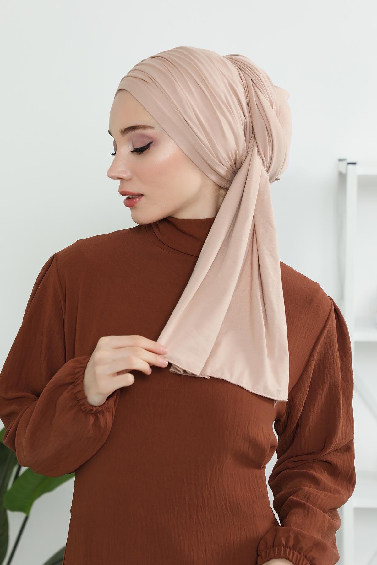 Büzgülü Penye Boneli Şal,BT-1