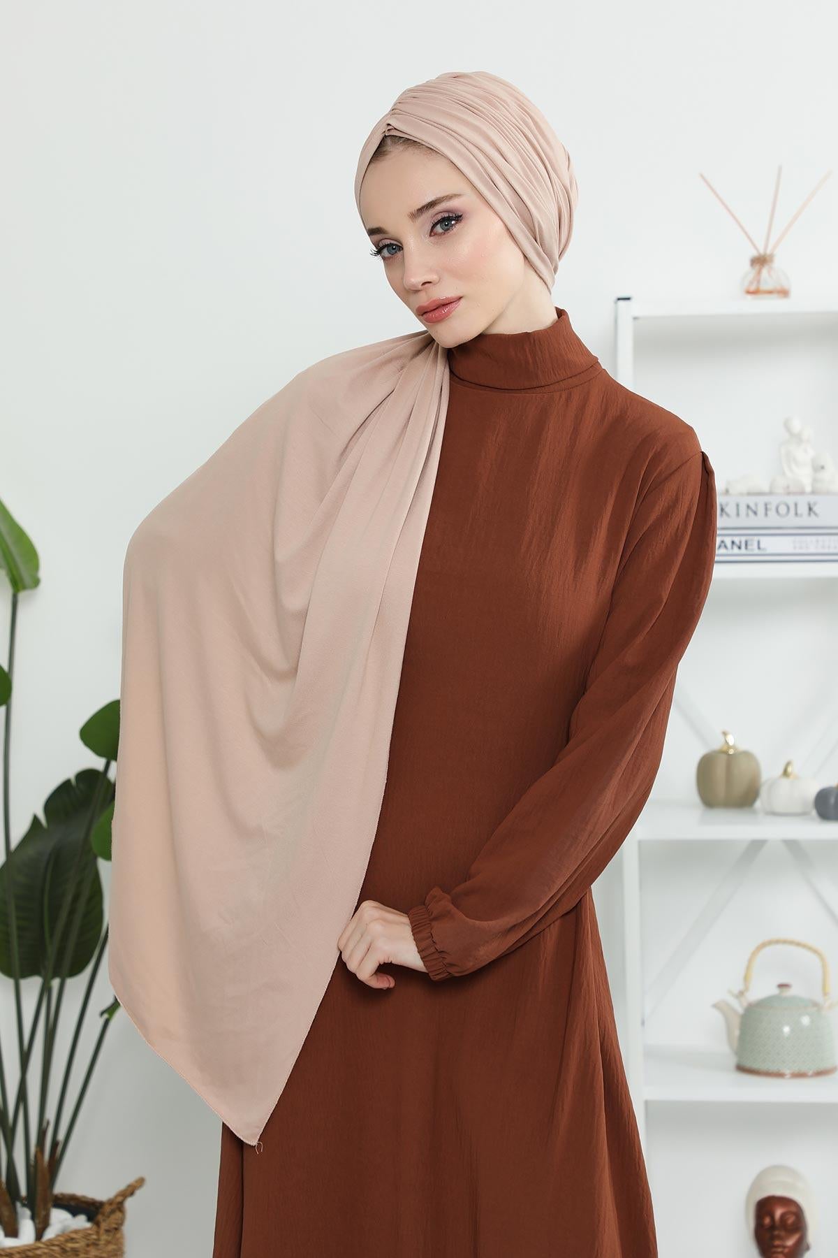 Büzgülü Penye Boneli Şal,BT-1